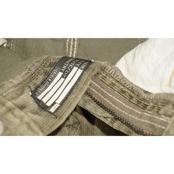 Vintage GAP Carpenter Corduroy Work Pants Olive Green Y2K Utility Style - Picture 10 of 10